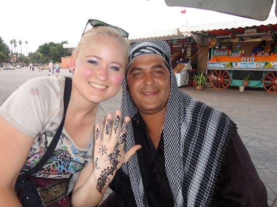 Beauty in Marrakech - henna tattoo