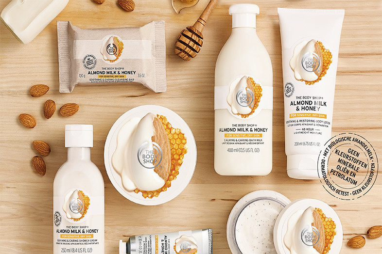 body shop almond milk and honey