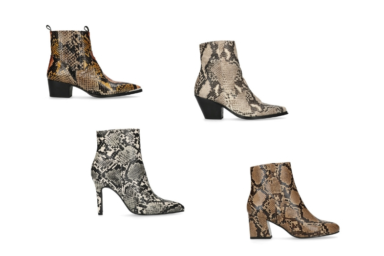 enkellaarsjes snakeskin