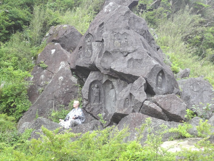 Japan Hakone Stone Buddhas