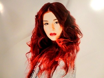 Haarkleur rood met ombre effect