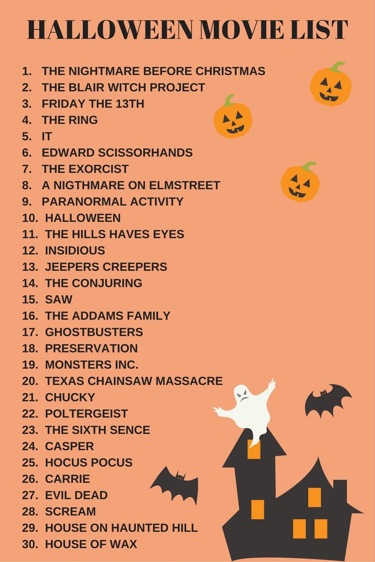 halloween movie list