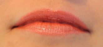 Oranje make up look lippen