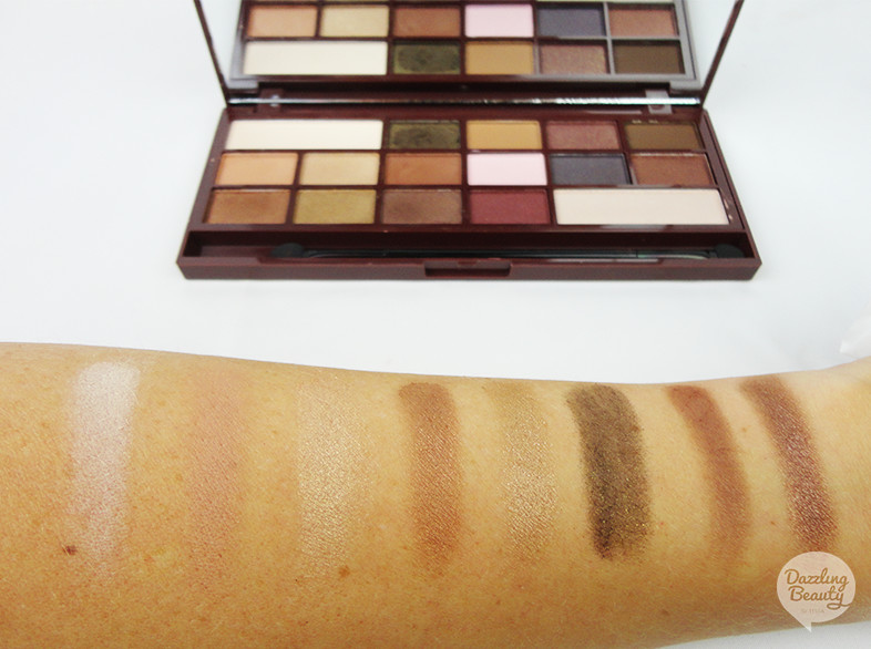 I love make up chocolate swatches 1