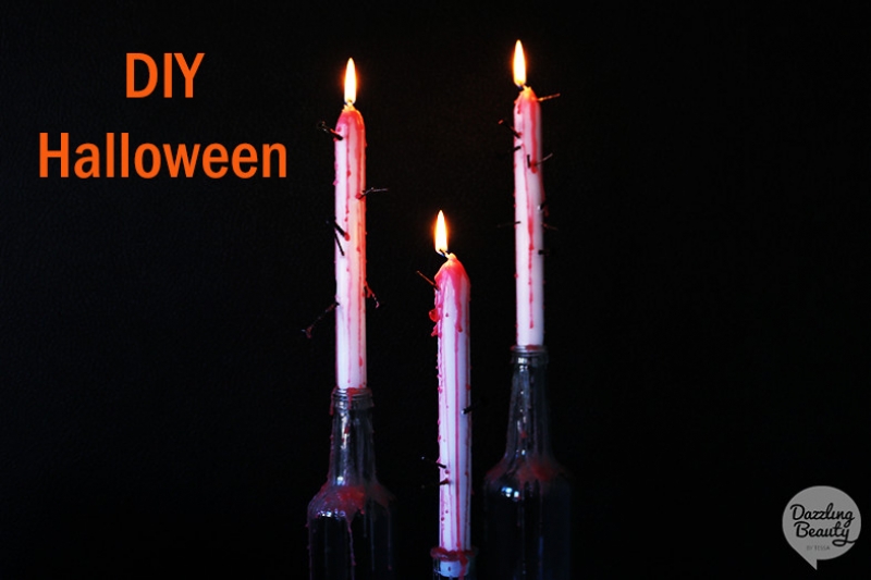 Bloedende kaarsen met Halloween | DIY