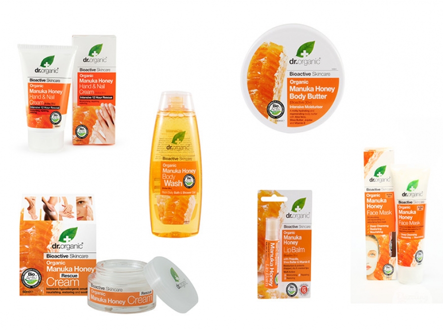 Fijne producten van Dr. Organic&#039;s Manuka Honey lijn voor een droge huid!