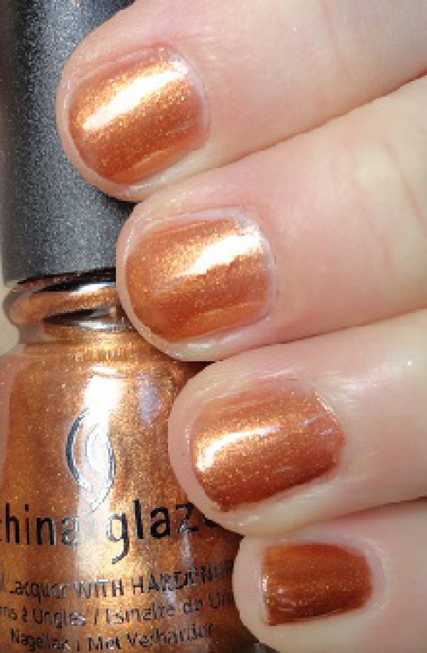 Brons kleur nagellak van China Glaze