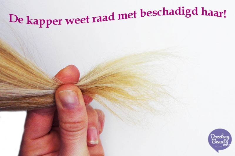 De kapper weet raad met beschadigd haar en gespleten haarpunten!